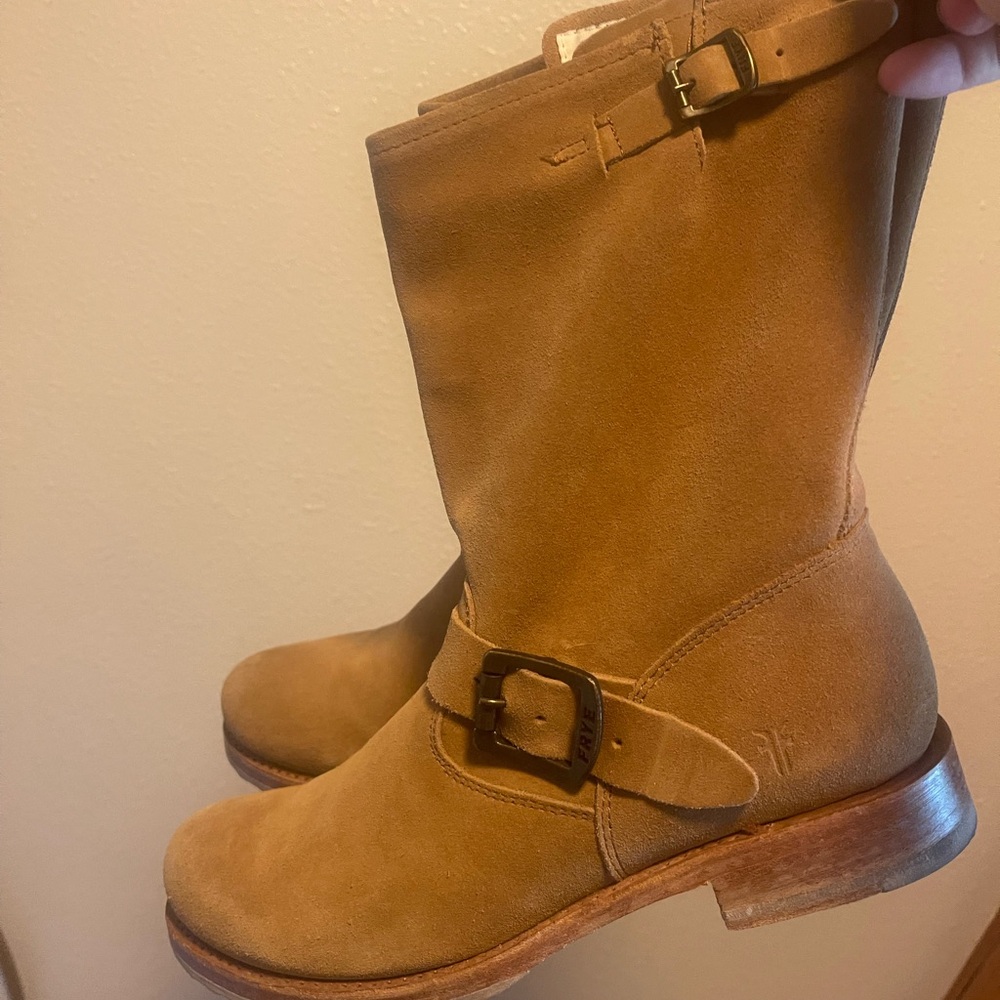 Frye Tan Leather Boots 8.5B - Picture 2 of 4